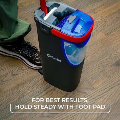 O-Cedar H2prO Flat Mop System | Quick Everyday Cleaning | Dual-Tank Fresh Water System | Machine Washable Reusable Microfiber Mop Pad | Safe on Hardwood, Tile & Vinyl Floors - size: H2prO