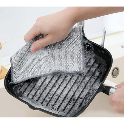 HIC Kitchen Multi-Use Non-Scratch Wire Cleaning Cloths, Set of 6 - style: Wire Cloths, Set/6