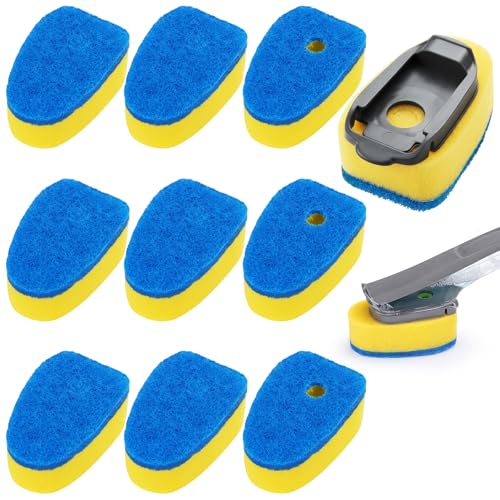 10 Pack Sponge Dishwand Brush Refills for Scotch-Brite Dishwand - color: Blue-10pack