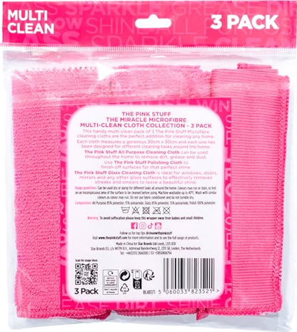 Stardrops – The Pink Stuff – Miracle Microfibre Cloth Collection 3 Pack - size: 3.0 Count