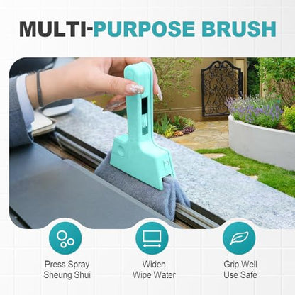 Magic Window Track Cleaner, 2024 Upgraded Window Groove Cleaning Brush Tools Set, Hand-held Window Track Cleaner Brushes Tools Set for Window lides Gaps Tile Lines Shutter Car Vents (Blue 3PCS) - color: Blue 3pcs
