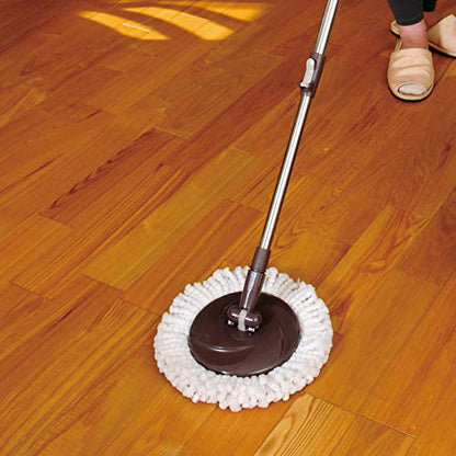 Azuma TSM547 Rotating Mop, Tornado Round Mop, Wipe Width 13.4 inches (34 cm), Handle Length 42.1 - 51.2 inches (107.5 - 130 cm), Mop Only