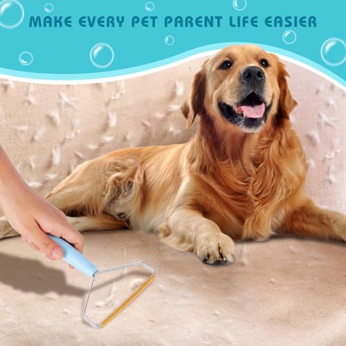 Small Pet Hair Remover, Dog Cat Hair Brush for Shedding,Reusable Clothes Fuzz Cleaner, Portable Lint Roller, Carpet Scraper Rake, Pet Fur Shaver for Pet Bed Car Mat Couch Rug Pet Towers