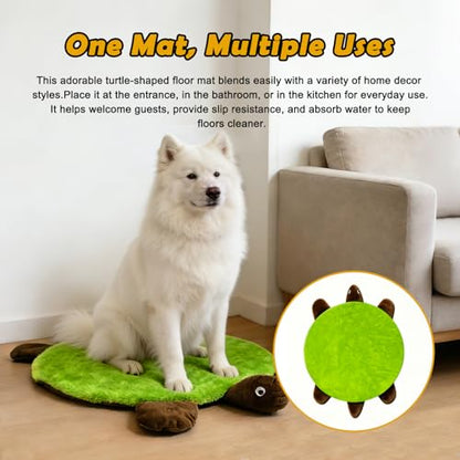 23 Inch Turtle Floor Foot Mop, Hands-Free Microfiber Cleaning Mop with Washable Reusable Pad for Hard Floors, Kitchen, Bathroom, Bedroom, Living Room