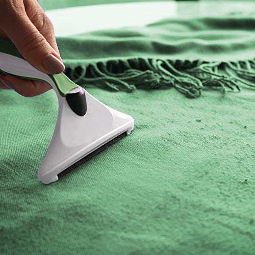 GLEENER Fabric Shaver & Lint Remover |Battery-Free 4-in-1 Depiller with 3 Fabric-Safe Edges for Clothes & Upholstery (I Dream of Greenie) - color: I Dream of Greenie