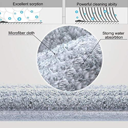 2-in-1 Microfiber Mop for Wet & Dry Use, 15-Inch with 4 Washable Pads, Adjustable Handle for Effortless Deep Cleaning and Floor Protection - size: 15 IN