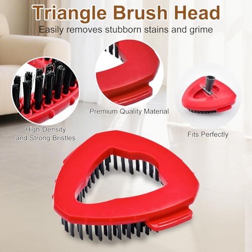6 Pack Mop Heads Replacement for Ocedar EasyWring 1 Tank Spin Mop System,Include 2 Microfiber Spin Mops Replace Head&2 Chennile Mops Head Machine Washable with Scrubber Mopp Head and Base for Cleaning - size: for Ocedar 1 Tank