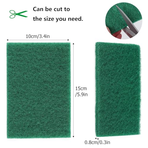 36 Pcs Heavy Duty Non-Scratch Scour Pads for Cleaning, Dish Sponge Scrubber Pads for Household and Kitchen, 5.9 x 3.9 x 0.3 in