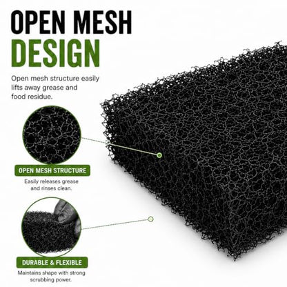 Grill Cleaning Kit, 10 PCS Bristle-Free Griddle Scrubber Pads with Reusable Handle, 4 Cleaning Levels for Blackstone, Grill Grates, Cast Iron, Smoker & Oven Racks