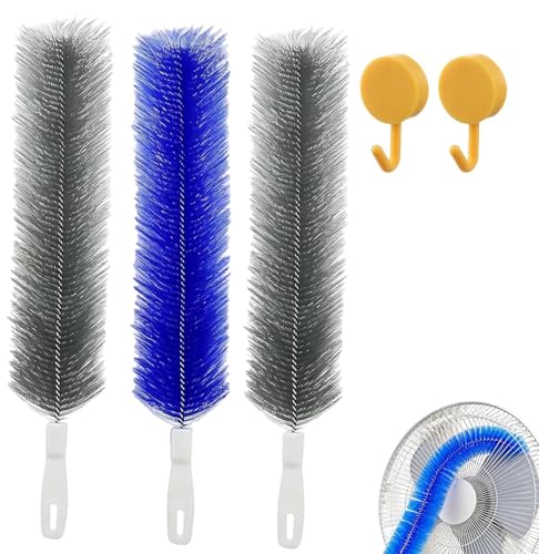 Fan Cleaning Brush, Multi Purpose Dust Removal Brush, Bendable Microfiber Head,Reusable Dust Remover, Washable,Ldeal for Ceiling Fan Blades,Air Vents,Cars Et Window Cleaning Gap Brush (3Pcs B) - color: 3pcs B