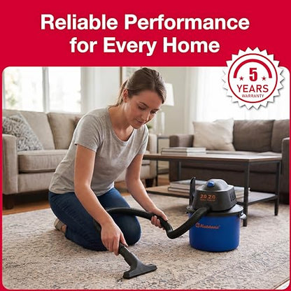 Koblenz Wet Dry Vacuum Cleaner, 2 Gallon 2.0 PHP, 60 CFM, 10 ft Reach, Twist-N-Lock Hose, Small Shop Vac, Portable Shop Vac for Home Car Garage Workshop, Accessories Included, Blue/Black, WD-2L - size: 2 Gallon 2 HP