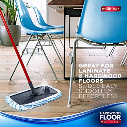 Millifiber Microfiber Mop Refills 15x8 Inches, 6-Pack (Mop is Not Included) - color: White-grey, size: 6 Count (Pack of 1)