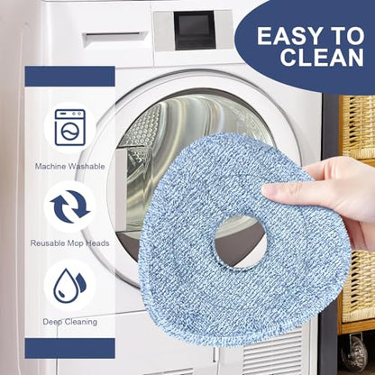 Mop Pads for O-Cedar, New Upgrade 4 Pack Mop Refill Pads, Perfect Addition for Ocedar System Owners, Machine Washable, Reusable, Easy to Replace - size: Ocedar Mop Pads (4pcs)