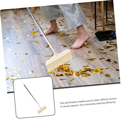 Long Handle Soft Bristle Brush Detachable Sweeping Broom Floor Cleaning Broom for Home