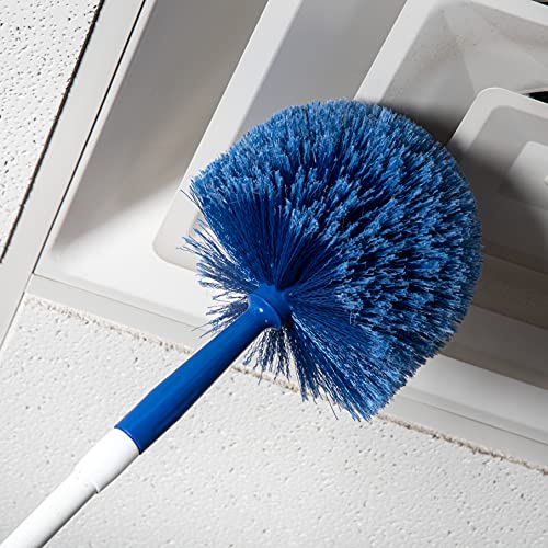 SPARTA Flo-Pac Round Duster Head With Soft Flagged Bristles, Cleaning Essentials for Commercial and Home Use, Blue