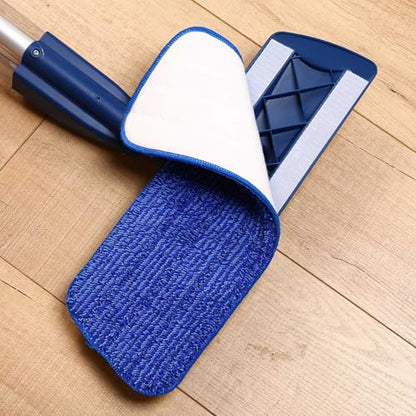 16.5" Microfiber Mop Pads Refills, 3 Pack Reusable Replacement Heads | reusable wet mop refills, machine washable for 14-16 inch spray mops, hardwood floors, dust cleaning & scrubbing - color: Purple