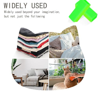 2pcs Pet Dog Cat Hair Remover, Pet Hair Removal Tool, Hollow Cleaner Brush for car，Interior, Furniture, Sofa (green and green) - color: greengreen