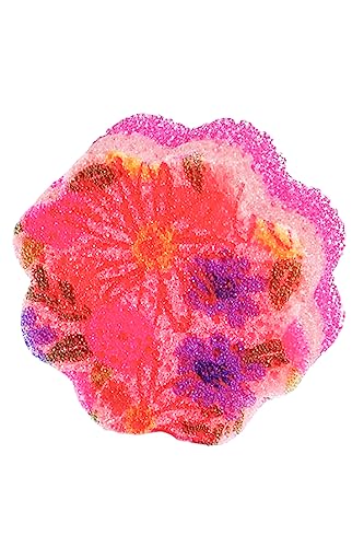 Bright Box Kitchen Scrub + Wipe Ergo Scrubber Sponge Scratch Free Rinse Clean Long Lasting, 1ct Pink