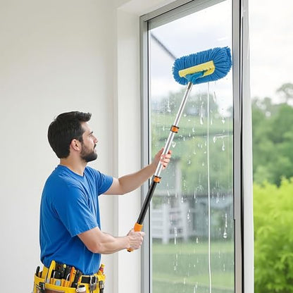 VEVOR Telescopic Extension Pole, 2-4 FT Multi-Purpose Extendable Pole, Sturdy Aluminum Alloy Paint Pole Extension with Flip-Lock Design, High Reach Roller Stick for Painting, Dusting and Cleaning - style: 2-4 FT