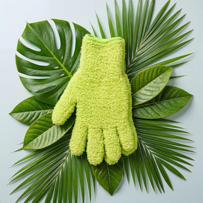 Shyyween 30 Pairs Microfiber Plants Dusting Gloves Indoor Gentle Leaf Cleaning Mitts Reusable Tight Space Dusting Glove Washable Dust Attracting Gloves for House, Car, Blinds, Furniture