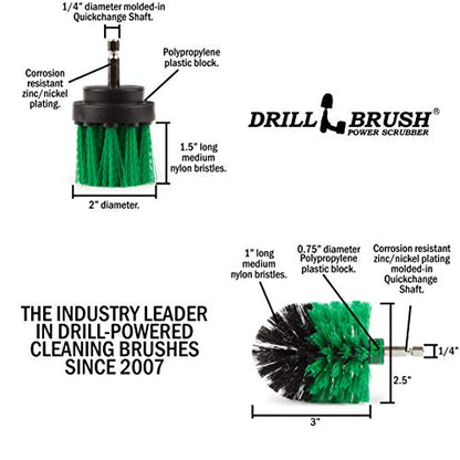Drill Powered Kitchen Cleaning Brushes - Oven Cleaning Tools - Fridge Stain Remover - Kitchen Cleaning Supplies - Kitchen Scrubbers - Countertop Scrub Brush - Air Fryer Cleaning Kit - Sink Cleaner - color: Green