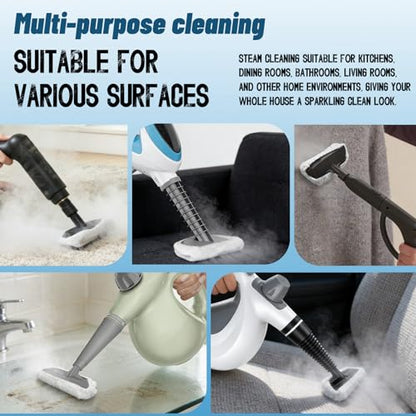 Universal Microfiber Cloths for Steam Cleaner Attachments, Reusable Washable Handheld Steam Cleaner Pads, Steamer for Cleaning Accessories Compatible with Bissell, Phueut, Wagner, Comforday, McCulloc
