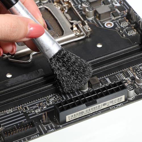 9 Pcs Keyboard Cleaning Brushes Kit Keyboard Brush Anti Static Brush with Keycap Puller & Tweezers Nylon Dust Cleaning Brushes for Computer Laptop Mechanical Keyboards Camera Motherboard Small Space