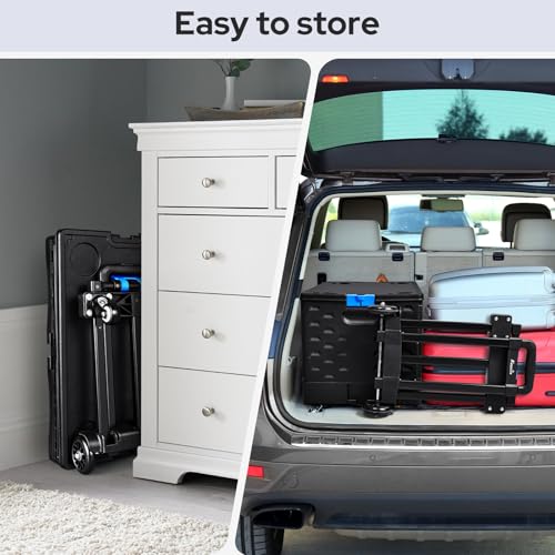 KEDSUM 2 in 1 Rolling Cart with Durable Removable Crate, 290 LBS/70L Capacity Collapsible Rolling Crate with Lid for School, Craft, Office & Garden, on 4 Rotate Wheels - style: Teacher Cart