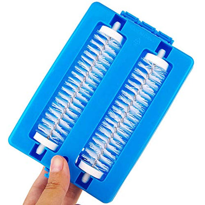 GOTOTOP Handheld Carpet Cleaner Brush, Double Roller Design, Quick and Efficient for Households and Pet Owners