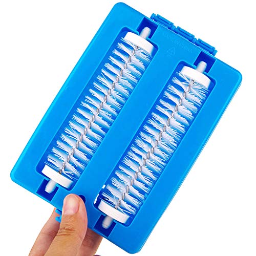 GOTOTOP Handheld Carpet Cleaner Brush, Double Roller Design, Quick and Efficient for Households and Pet Owners