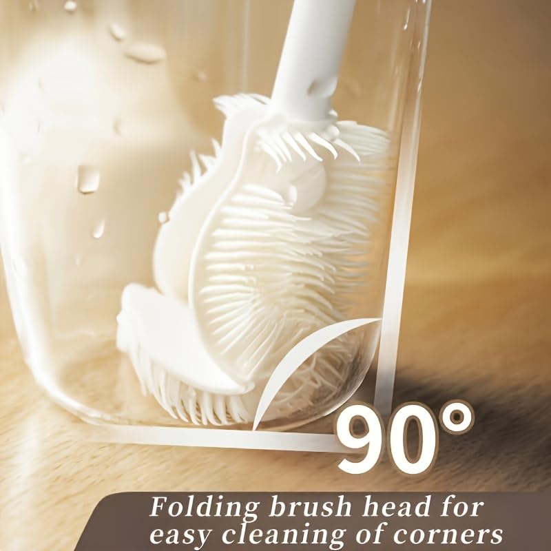 Long-Handle, Collapsible, Soft Bristle,Portable Cleaning Brush, Cup Brush
