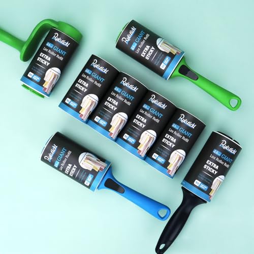 4.6 inch Giant Roller Refill for Evercare All-Purpose Giant Lint Rollers and T Handle Lint Roller 90 Sheets Each Refill, 4 Pack, 360 Sheets Total - size: 4.6 inch