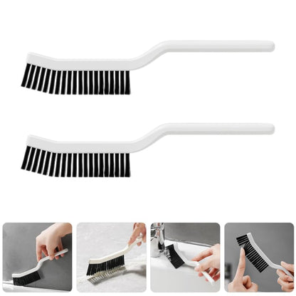 Amosfun 4pcs Hard Bristle Crevice Cleaning Brush 8.2" Gap Cleaning Tool for Kitchen Bathroom Window Tracks and Narrow Spaces - color: Multix2pcs, size: 21.00X5.20X1.50CMx2pcs