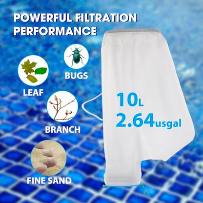 Premium Mesh Bag Replacement for PoolCent Handheld Cleaner——Leaf Eater/Leaf Eater Plus (50 Microns) - style: Premium Mesh Bag (50 Microns)