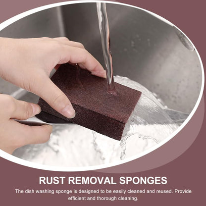 Baluue Nano Carborundum Sponge 3.93X2.75X0.98In Kitchen Scrub Sponge Non-Toxic Household Scrubbing for Stain Removal and Multi-Surface Cleaning