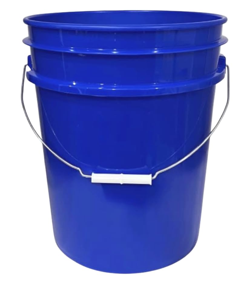 House Naturals 5 Gallon Premium HPDE Plastic Bucket - Made in USA Food Grade Storage Container, BPA Free All Purpose Pail (4, Reflex Blue) - color: Reflex Blue