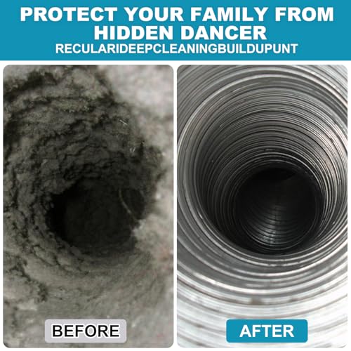 Sealegend 30 Feet Dryer Vent Cleaner Kit, Lint Remover, 2×Upgraded Flexible Quick-Snap Brush with Drill Attachment, Extends Up to 30 Feet for Easy Cleaning, Works with/Without a Power Drill - size: 30Feet
