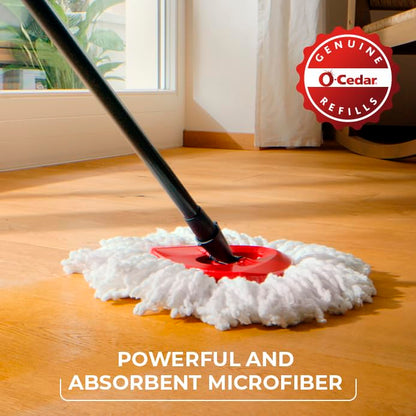 O-Cedar EasyWring Spin Mop Head Refill (Pack of 6) - size: 6 - Pack, style: EasyWring