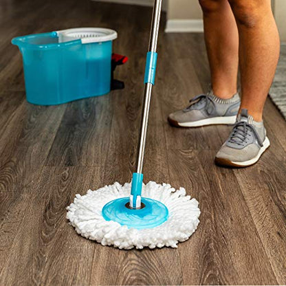 Hurricane Spin Mop Replacement Mop Heads for As Seen On TV Cleaning System by BulbHead, Spin Away Germy, Dirty Water - Super-Absorbent Microfiber Head Holds 10X Weight — 1-Pack - size: 8.5 Inch