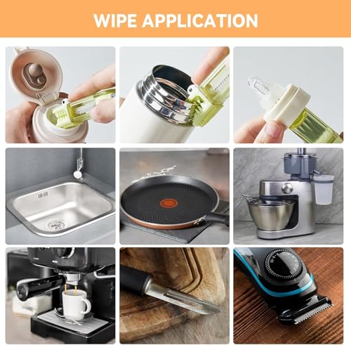 4-in-1 Lid Crevice Cleaning Brush Kit Multi-Purpose Bottle Scrubber Silicone Lid Groove Cleaner Household Kitchen Gap Scrub Tool Keyboard Dusting Brush（3PCS）