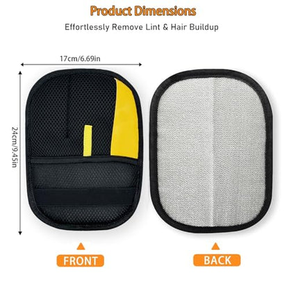 3Pcs Pet Hair Removal Glove for Cats & Dogs, Reusable Electrostatic Pet Hair Gloves,Pet Hair Remover, Newly Upgraded Pet Hair Removal Tool for Car Seat,Clothing,Carpet,Couch