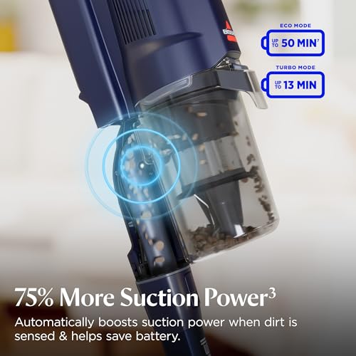 Bissell PowerClean DualBrush 280W Self-Standing Cordless Vacuum, DualBrush & AutoAdapt Tech, Self-Cleaning Brush Roll, Strong Suction, Removeable Battery, Upholstery Tool & Bright Headlights, 4196K - style: PowerClean DualBrush