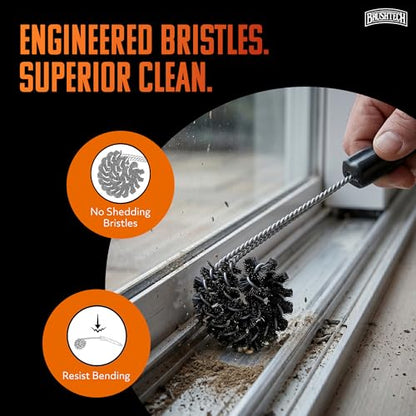 Brushtech Sliding Window and Shower Door Track Cleaner