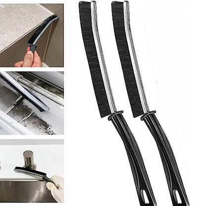 Gaps Cleaning Brush Crevice Cleaning Tools Crevice Cleaning Brush, Window Groove Brush Clean The Dead Corners Of Bathroom Kitchen Tiles, Multifunctional Window Slots, And Brushes (Size : 2PCS) - size: 2PCS