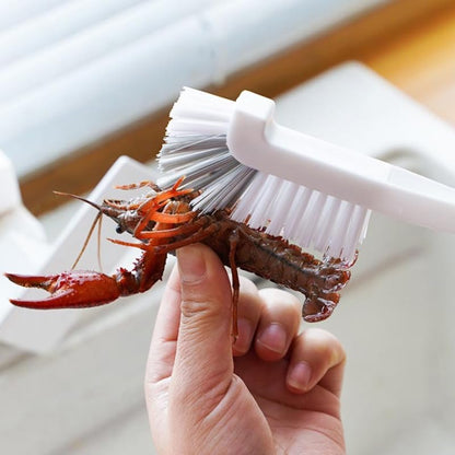 90 Degree Angle Scrub Brush for Cleaning Corner Grout Brush Kitchen Sink Bathroom Tile Lines Window Track Deep Cleaning Brush with Stiff Bristles