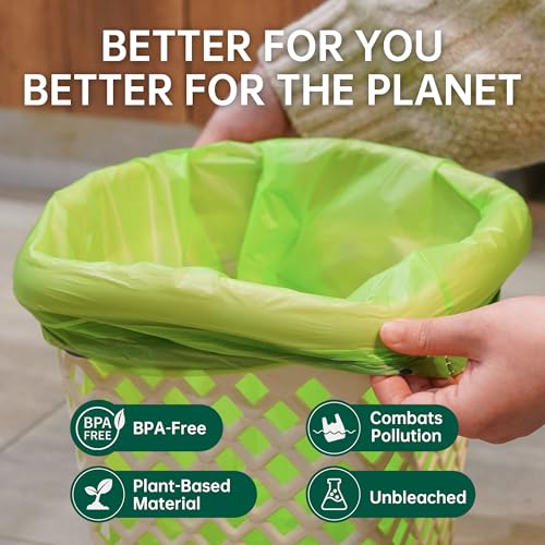 Compost Bags 5 Gallon with Drawstring Tear Off 20 Liter Extra Thick 0.78 Mils Compostable Food Scrap Waste Bags with US BPI ASTM D6400 and Europe OK Compost Home Certified 60 Counts - style: 5 Gallon Drawstring
