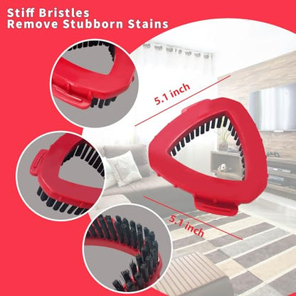 AZ Shikong Scrub Brush for O-Cedar RinseClean 2 Tank System, Scrubber Mop Head for Ocedar, Stiff Bristle Spin Mop Replacement Head Base for Shower Bathroom Kitchen Bedroom Floor Cleaner - size: Small