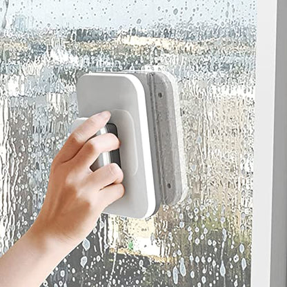 Ejoyous Cleaner Tool, Magnetic Window Cleaner, Large Handle Double Sided High Safety Sturdy Plastic Window Cleaning Tool for 3 to 10mm Glasses