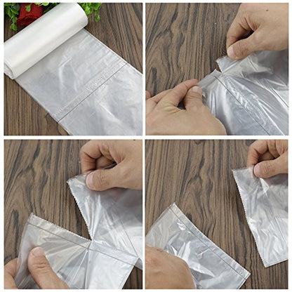 Small Trash Bags, 6 Gallon Office Garbage Bag, 150 Counts, F
