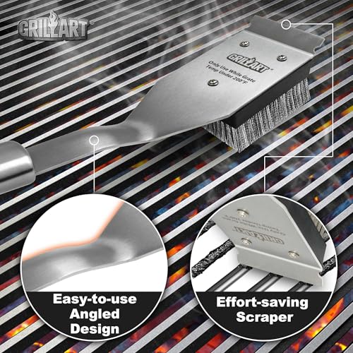 GRILLART Grill Brush and Scraper Replacement Head - 2PCS - color: Replacement Heads